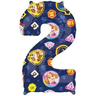 Afbeelding van PAW Patrol Folieballon 2 66 Cm Blauw 1 stuks