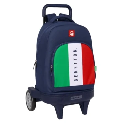 Afbeelding van Schoolrugzak Benetton Flag Marineblauw 33 x 45 22 cm