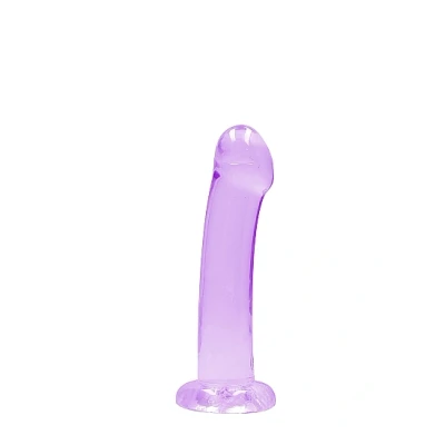 Afbeelding van Realistische Dildo Kristalhelder Paars
