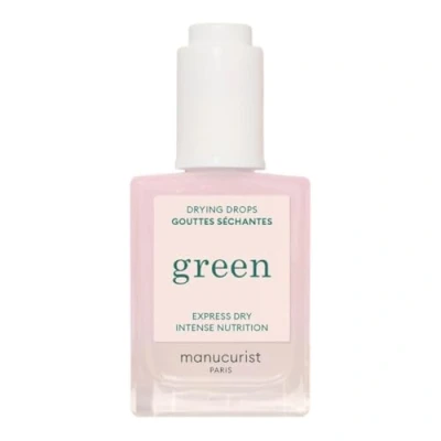 Afbeelding van Manucurist Drogende druppels voor nagellak, groen, sneldrogend, vermindert de droogtijd, verzorgt nagelverzorging, 49,5% biologische bronnen, compatibel met Systeme Green, 15 ml