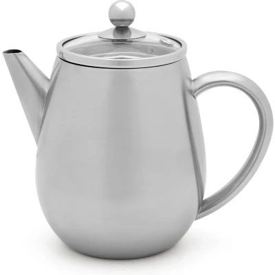Afbeelding van Bredemeijer Theepot Duet Eva 0,5L RVS met filter Dubbelwandig