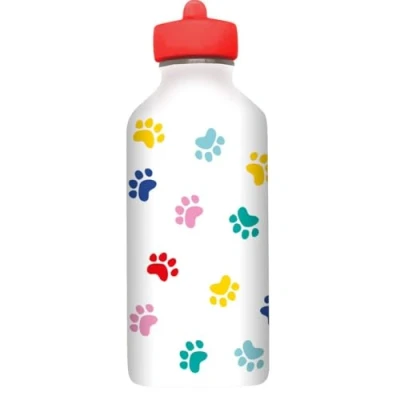 Afbeelding van Draeger Paris Drinkfles van roestvrij staal voor kinderen, kattenpoten
