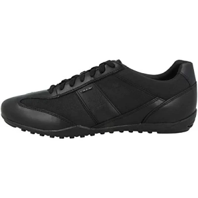 Afbeelding van Geox U Wells A Herensneakers, zwart.