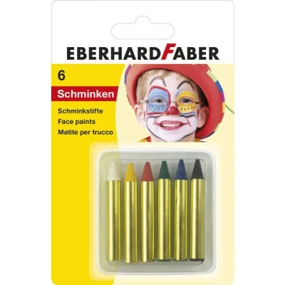 Image de Eberhard Faber EF 579106 Stylos de maquillage, Set 6 couleurs sur blister