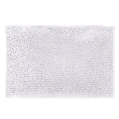 Afbeelding van Atmosphera Badkamer kleedje/badmat voor de vloer 50 x 80 cm wit extra dikke noppen