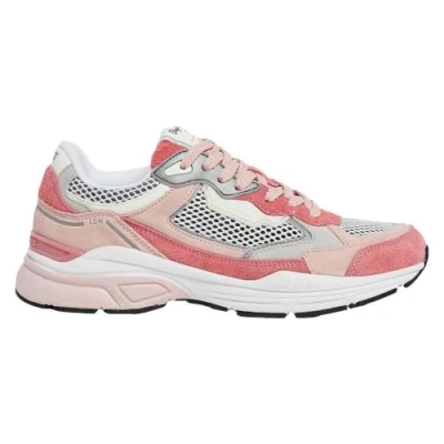 Afbeelding van Pepe Jeans DAVE RISE Sneakers laag, Dames, Maat: 38, Powder pink Leer en textiel