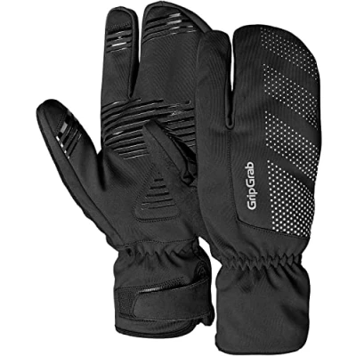 Afbeelding van Fietshandschoenen Gripgrab Ride Wind Winter Lobster maat Xxl Zwart