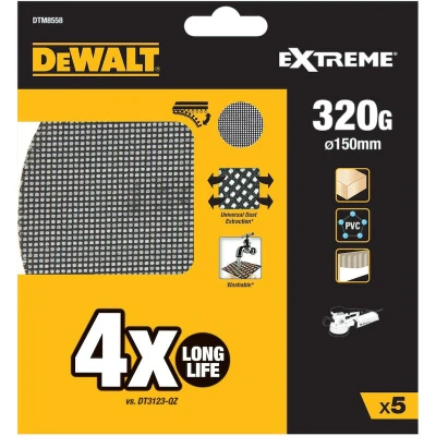 Afbeelding van DeWALT DTM8558 Mesh Schuurgaas ø 150mm K320 VE=5