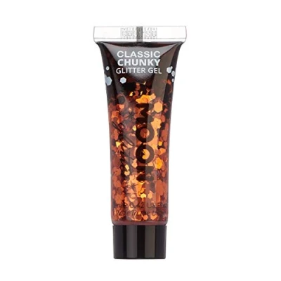 Afbeelding van Moon glitter Klassieke grofkorrelige gel 12 ml koper brons gezichtsverf