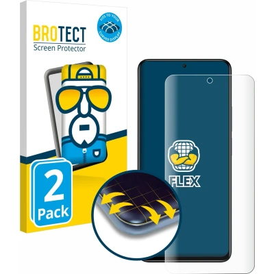 Afbeelding van BROTECT Screenprotector voor Xiaomi Redmi Note 11 Pro+ 5G Folie Beschermfolie transparant volledig dekking (2 Stuks)