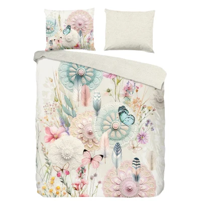 Afbeelding van Dekbedovertrek Maysa 1 persoons (140x200/220 cm) Katoen Bloemen HIP Ga naar Dekbed Discounter.nl &amp; Profiteer Nu