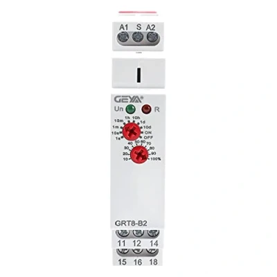 Afbeelding van GEYA vertraging Stop Single Functie Timer Relais 2SPDT 16A Elektronische uitgeschakeld Tijdrelais (GRT8 B2, AC230V)