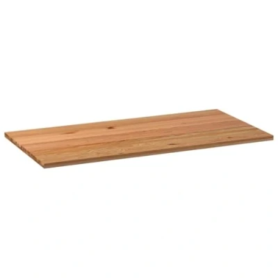 Afbeelding van vidaXL Tafelblad rechthoekig 200x90x4,2cm massief eikenhout lichtbruin