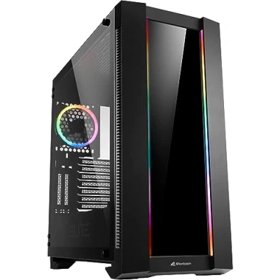 Afbeelding van Sharkoon CA200G Midi tower PC behuizing Zwart