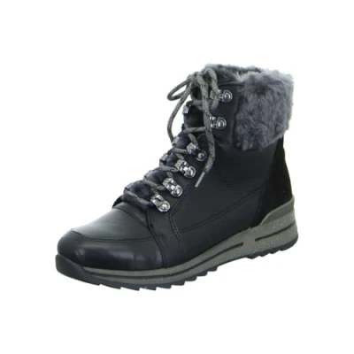 Afbeelding van ara Snowboots, Dames, Maat: 37, Schwarzgraphit Leer