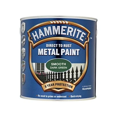 Afbeelding van Hammerite Direct roest metallic verf gladde afwerking donkergroen 750 ml