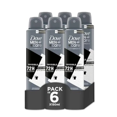 Afbeelding van Dove Men+Care Invisible Dry 72h Spray voor heren, 150 ml, 6 stuks
