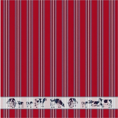 Afbeelding van DDDDD theedoek Friesian 60x65cm Rood 6 stuks