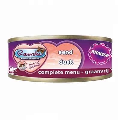 Afbeelding van 24x Renske Kattenvoer Mousse Eend 70 gr