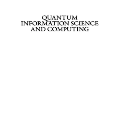 Afbeelding van Quantum Information Science and Computing