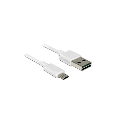 Afbeelding van Easy Micro USB naar A kabel USB2.0 tot 2A / wit 1 meter