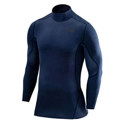 Afbeelding van TCA SuperThermal Thermoshirt met lange mouwen, compressielaag voor voetbal en hardlopen heren, Donkerblauw