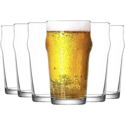 Afbeelding van Nonic bier of sciderglas, 1 pincet, 6 stuks