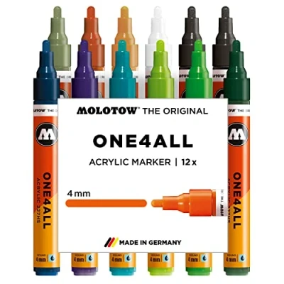 Afbeelding van Molotow One4All 4mm Main Set 2 Acrylmarkers van 12 stuks