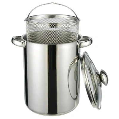 Afbeelding van Cookinglife Aspergepan met Glazen Deksel RVS ø 16 cm / 4.0 liter