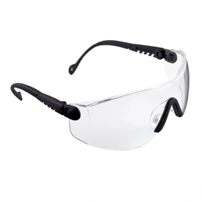 Afbeelding van HONEYWELL OPTEMA veiligheidsbril met zwart frame en heldere lens 1000016