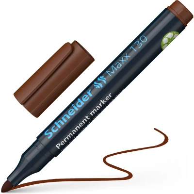 Afbeelding van Schneider permanent marker Maxx 130 ronde punt bruin S 113007