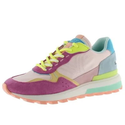 Afbeelding van Victoria Luna 1156110 Lage Sneakers van Nylon &amp; Meerkleurige Onderdelen Leer Gekartelde Zool voor Dames, Roze