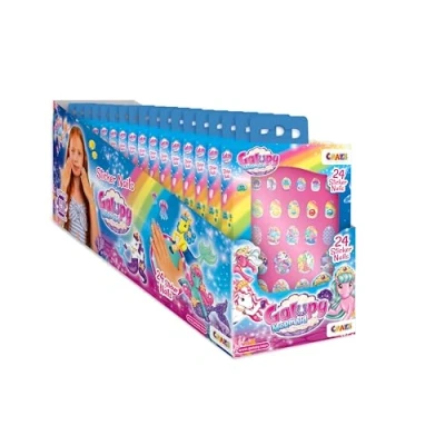 Afbeelding van CRAZE Galupy Mermaid 18 stuks kunstnagels voor meisjes, 24 in verschillende maten