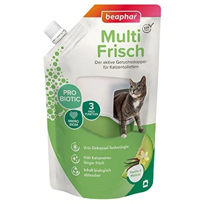 Afbeelding van beaphar Multi Fris voor Kattenbakken Vanille &amp; Meloen (400 g)