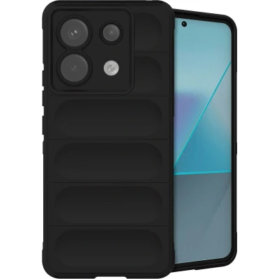Afbeelding van iMoshion Hoesje Geschikt voor Xiaomi Poco X6 Pro Siliconen EasyGrip Backcover Zwart