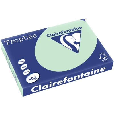 Afbeelding van Clairefontaine Trophée Intens, gekleurd papier, A3, 80 g, 500 vel, koningsblauw papier
