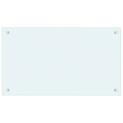 Afbeelding van vidaXL Keukenachterwand, wit, 70 x 40 cm, gehard glas