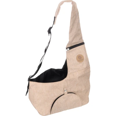 Afbeelding van Flamingo Buikdrager Kanga Hondentas Beige 44x20x20cm