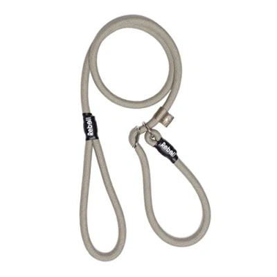 Afbeelding van Rebel Petz Honden Trainingslijn met Halsband Taupe, Zwart, Groen &amp; Oranje Maat Small of Large Kleur: Maat: