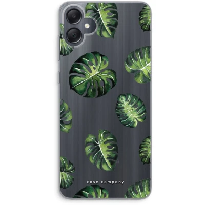 Afbeelding van Case Company® hoesje geschikt voor Samsung Galaxy A05 Tropische bladeren Soft Cover Telefoonhoesje Bescherming aan alle Kanten en Schermrand