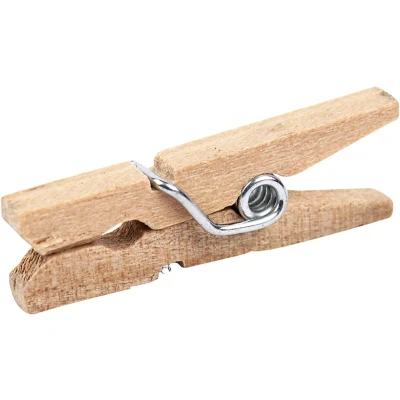 Afbeelding van Wasknijpers l: 25 mm b: 3 berkehout 30stuks