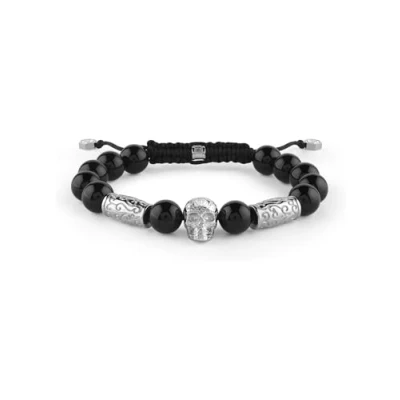 Afbeelding van Philipp Plein Elite PJNEA03BU Herenarmband, roestvrij staal, zilverkleurig