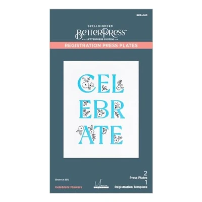 Afbeelding van Spellbinders Celebrate Flowers Registration Press Plate (BPR 003)