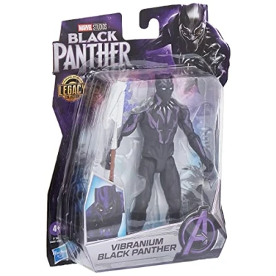 Afbeelding van Marvel Hasbro, Black Panther, Studios Legacy Collection, Panther Vibranium figuur in schaal van 15 cm vanaf 4 jaar, Multi Color E1360