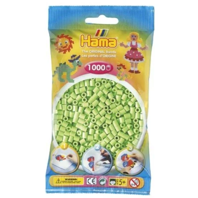 Afbeelding van Hama Strijkkralen 1000 Stuks Groen Pastel