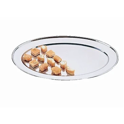 Afbeelding van Olympia ovale RVS serveerschaal 25cm