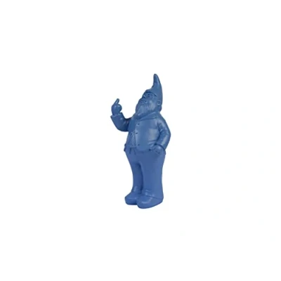 Afbeelding van FISURA Originele spaarpot &quot;Gnome&quot; Grote in vorm Grappige als cadeau Blauwe Afmetingen: 27 x 13 8 cm Materiaal: polyhars