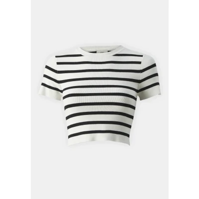 Afbeelding van JDY Cirkeline CROP NOOS Tshirt basic, Dames, Maat: XS, Cloud dancer/black