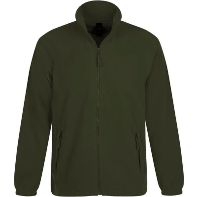 Afbeelding van SOLS Heren North Full Zip Outdoor Fleece Jacket (Leger) Maat XS