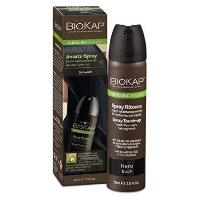 Afbeelding van BIOKAP Touch Up Ansatzspray, zwart, 75 ml